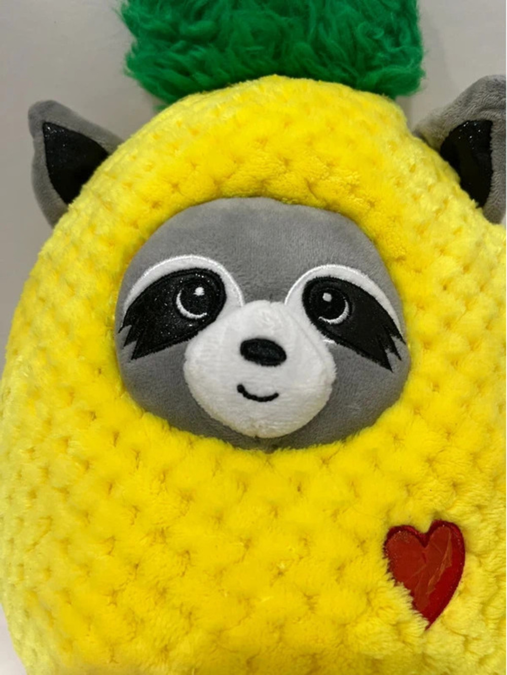 Hug Me Plushie Racoon In Pineapple - Picture 2 of 8